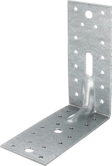 Produktbild Alberts Schwerlast-Winkelverbinder m. Sicke 150 x 150 x 65 mm, sendzimirverzinkt, 1 Stck (Winkelverbinder, 25 Stk.)