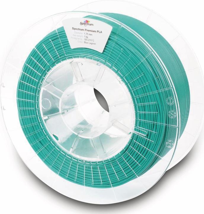 Produktbild 3D Filament PLA 1.75mm BLUE LAGOON 1kg (PLA, 1.75 mm, 1000 g, Blau)
