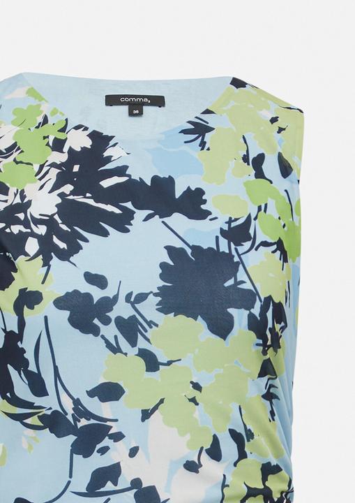 Image du produit Comma Kleid Langes Mesh-Kleid mit Viskosefutter und Raffung (40)