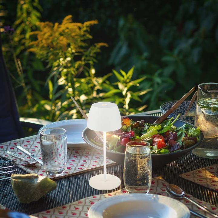 Produktbild B.K.Licht Akku LED Tischleuchte - Mini Touch, weiss (150 lm)