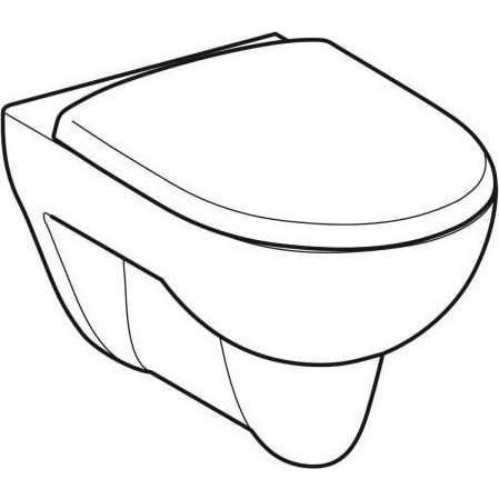 Thumbnail - Geberit, Toilette + Bidet, Wand-Tiefspül-WC RENOVA mit Spülrand, mit WC-Sitz weiss