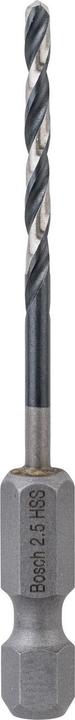 Produktbild Bosch Professional Zubehör HSS Spiralbohrer mit Sechskantschaft 2,5 mm (2.5 Millimeter)