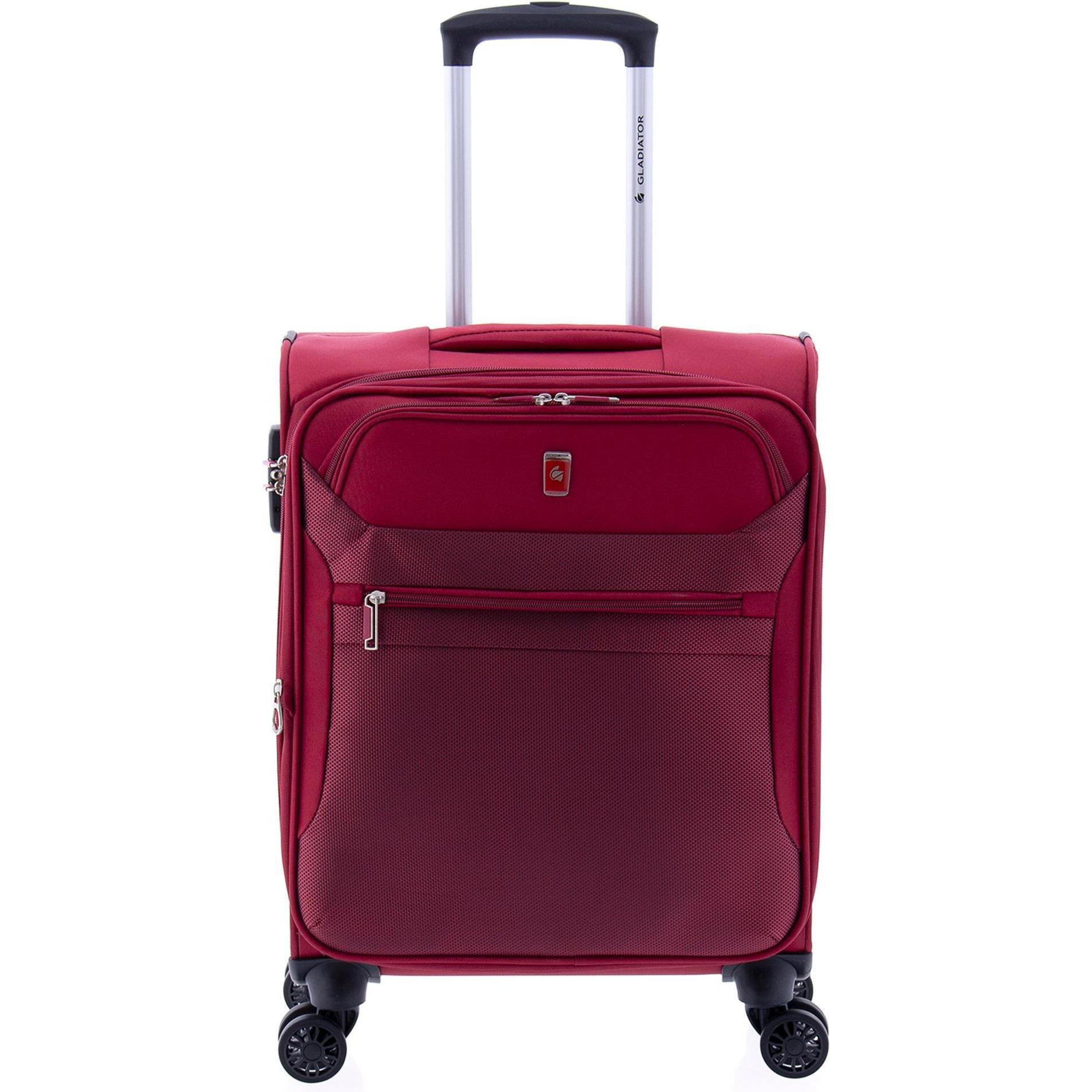 Wüsthof, Koffer, 2000 4 Rollen Kabinentrolley 55 cm mit Dehnfalte, Rot, (36 l, Handgepäck (bis 50l))