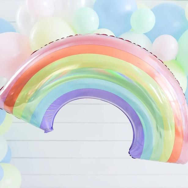 Produktbild Riethmüller Folienballons Regenbogen Pastel (5x)