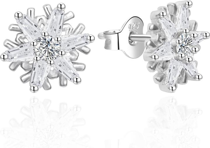 Immagine prodotto Agato - Sparkling silver earrings Snowflakes AGT-E007PW (Argento)