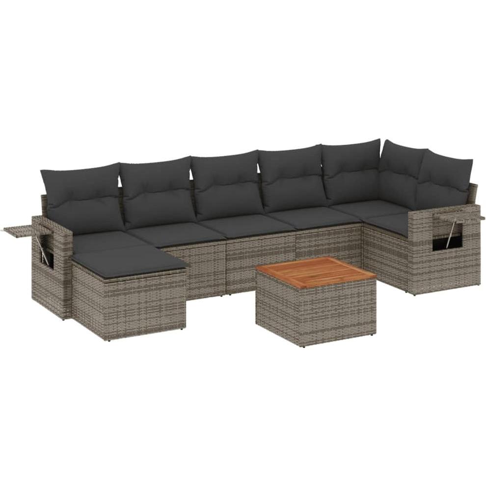 VidaXL, Gartenlounge, 10-tlg. Garten-Lounge-Set mit Kissen