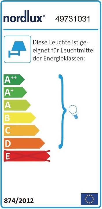 Energie-Label Nordlux Aussenwandleuchte Canto Maxi Kubi 2 (GU10, IP44)
