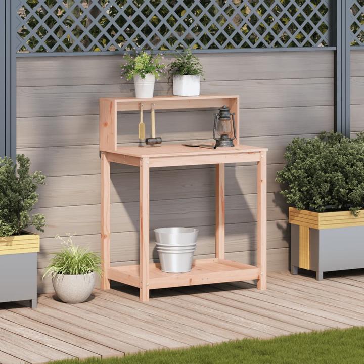 Actual product image vidaXL Planting table with shelves Douglas fir