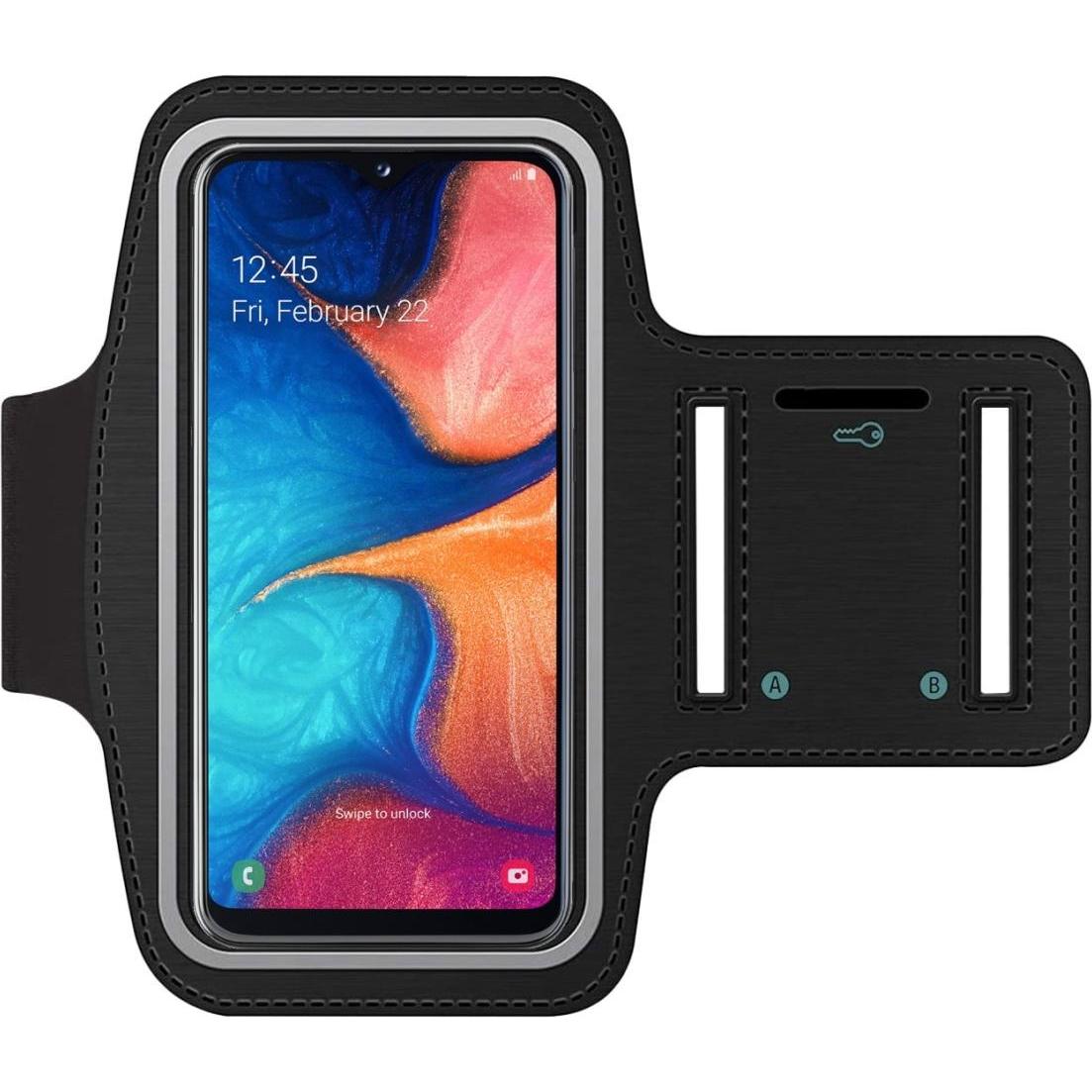 Thumbnail - SmartFitness Samsung Galaxy A20e Handy Sport Armband, Smartphone Sportarmband, Schwarz
