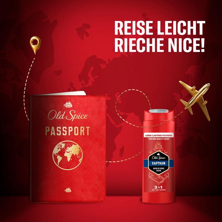 Produktbild Old Spice 3-in-1 Duschgel Captain Duschgel 90 ml (90 ml)