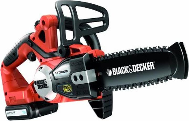 Immagine prodotto Black & Decker Accu-kettingzaag, 18 V, taglia rami fino a 16 cm, ergonomica e sicura (Sega a catena a batteria)
