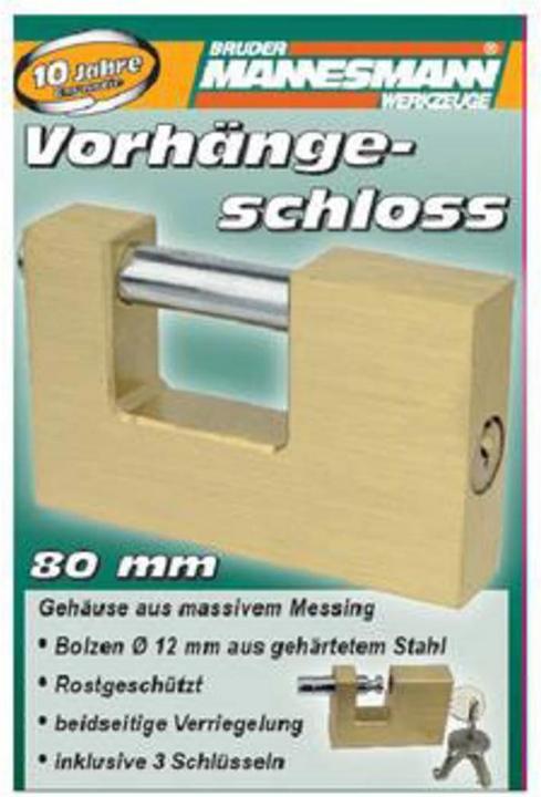 Produktbild Mannesmann Vorhängeschloss 80 mm