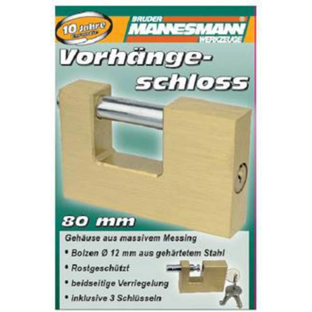 Thumbnail - Mannesmann, Vorhängeschloss, Vorhängeschloss 80 mm
