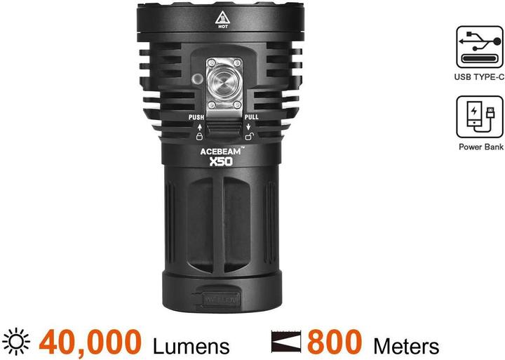 Actual product image AceBeam X50 (13.50 cm, 40000 lm)