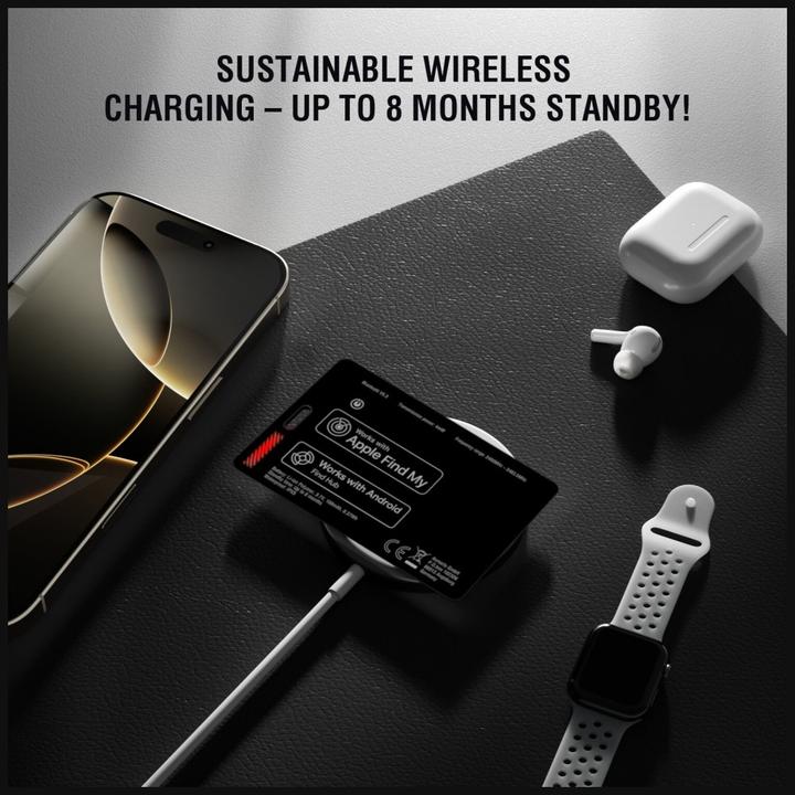 Produktbild 4smarts Standort-Finder SkyTag Card Duos ReCharge black (Android, iOS, iPadOS)