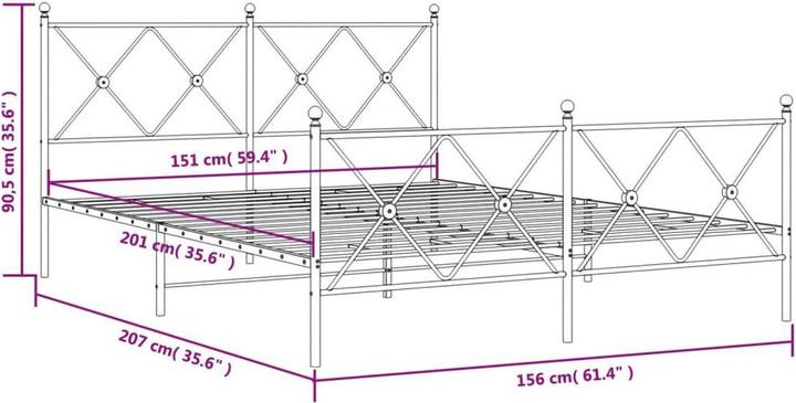 Image du produit vidaXL Bettgestell (150 x 200 cm)
