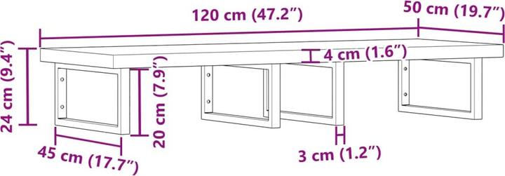 Image du produit vidaXL Waschbeckenablage