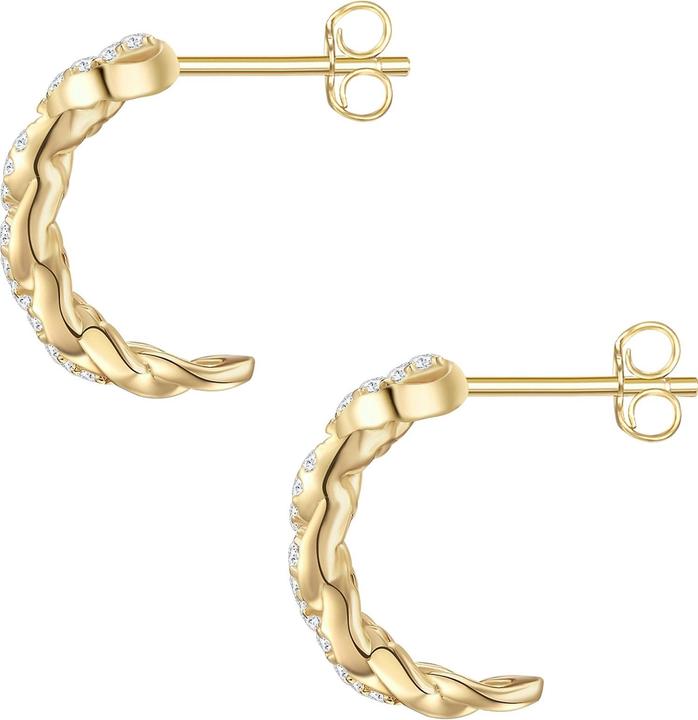 Immagine prodotto Glanzstücke München Donna Argento Sterling Cubic Zirconia Oro Giallo - 28399 (Argento)