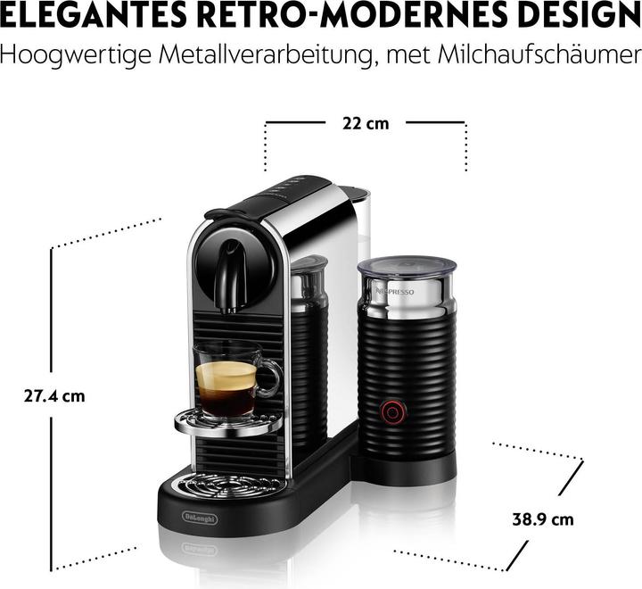 Actual product image De'Longhi Nespresso CitiZ Platinum&Milk (NESPRESSO Original)