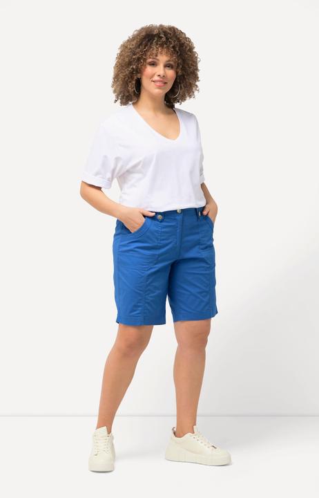 Produktbild Ulla Popken Cargo-Bermuda, Komfortbund, 4-Pocket-Schnitt (56)