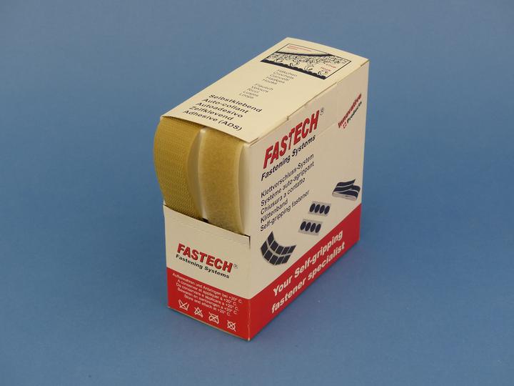 Produktbild Fastech Klettband-Box Beige (25 mm)
