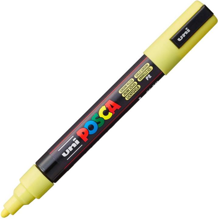 Produktbild Posca Medium Marker PC-5M (Hellgelb, 1.80 mm, 1 x)