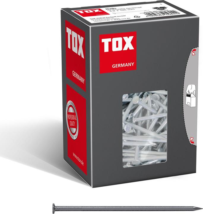 Produktbild Tox Nails 4,2x120 mm (400g) Drahtstifte, blank mit Senkkopf (DIN 1151) (120 mm)