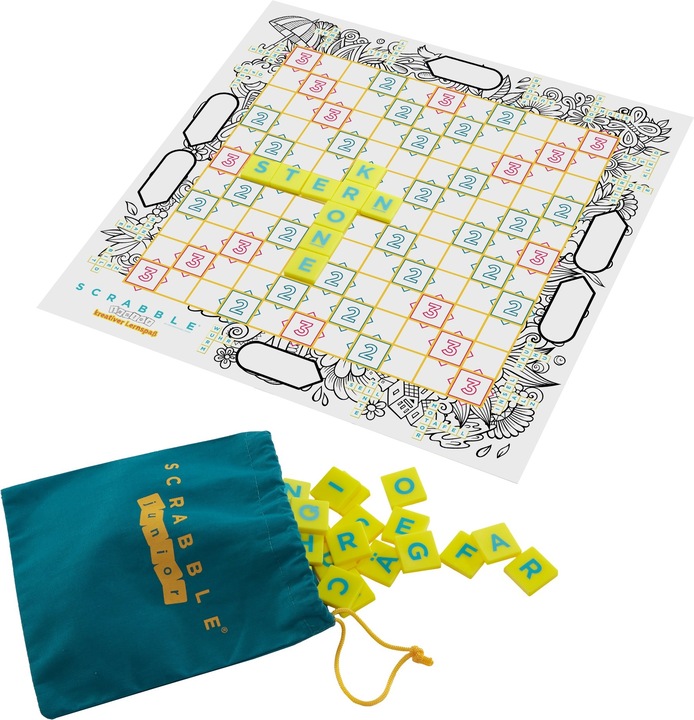 Immagine prodotto Mattel Games Scrabble Junior divertimento creativo di apprendimento (D) (Turco, Greco, Portoghese, Svedese, Inglese, Danese, Francese, Russo, Norvegese)