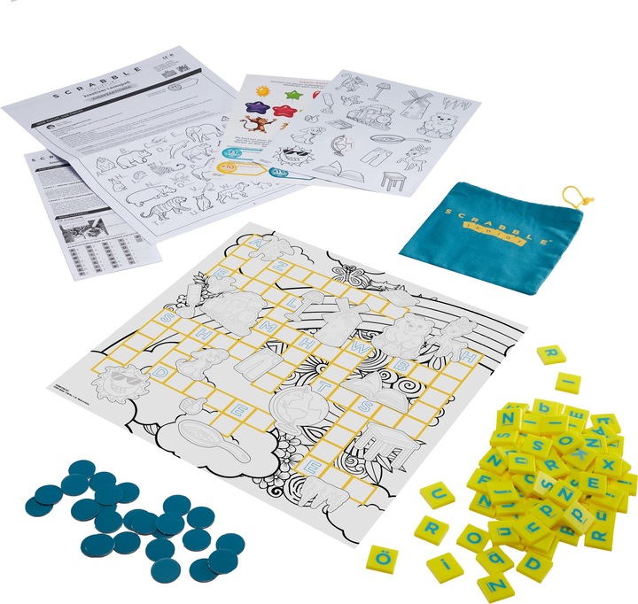 Immagine prodotto Mattel Games Scrabble Junior divertimento creativo di apprendimento (D) (Turco, Greco, Portoghese, Svedese, Inglese, Danese, Francese, Russo, Norvegese)