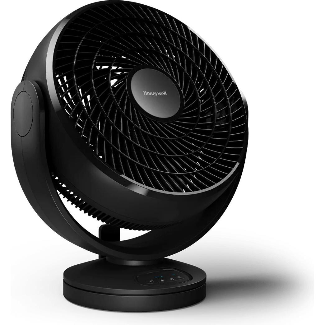 Honeywell HF715BE4 Schwarz Turbo Force Bodenventilator mit Oszillation, Ventilator, Schwarz