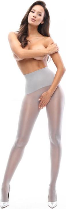 Produktbild MissO MI P703 pantyhose open crotch silver S/L (L, S)