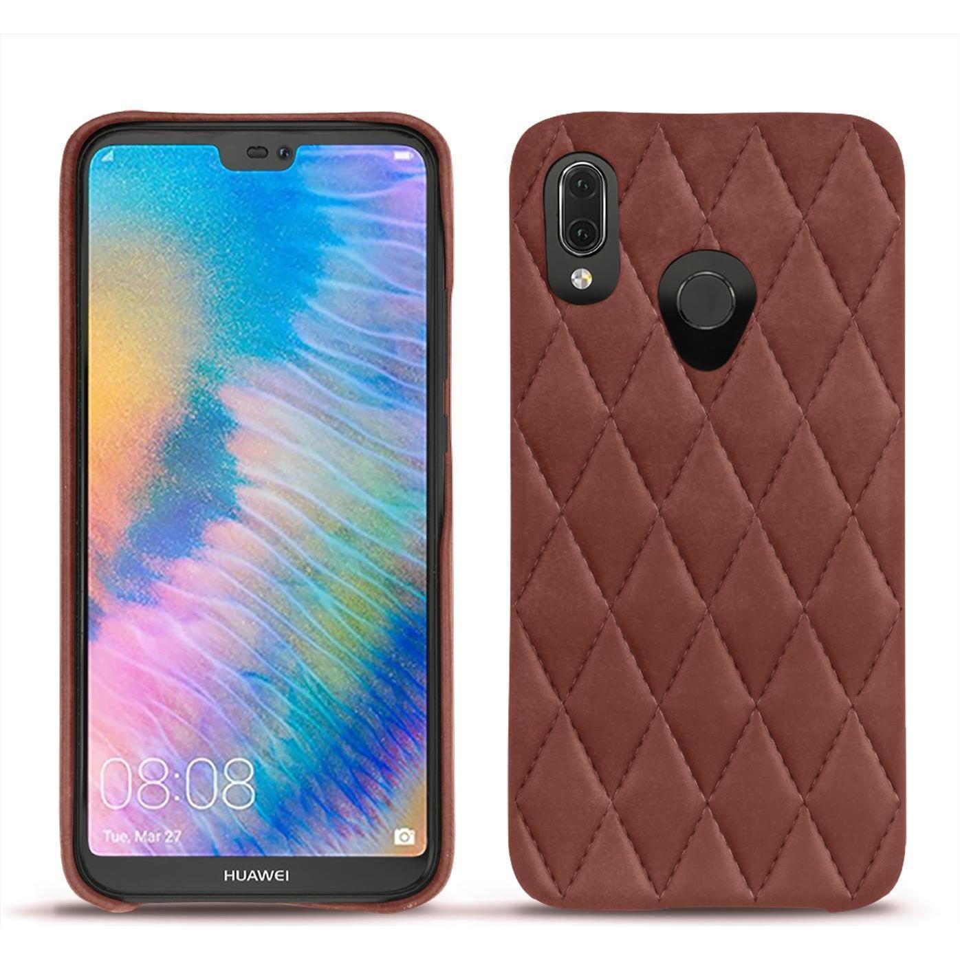 Noreve Lederschutzhülle (Huawei P20 Lite), Smartphone Hülle, Rot