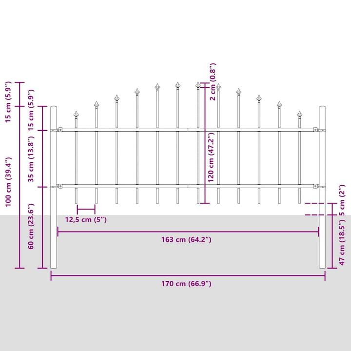 Produktbild vidaXL Gartenbarriere