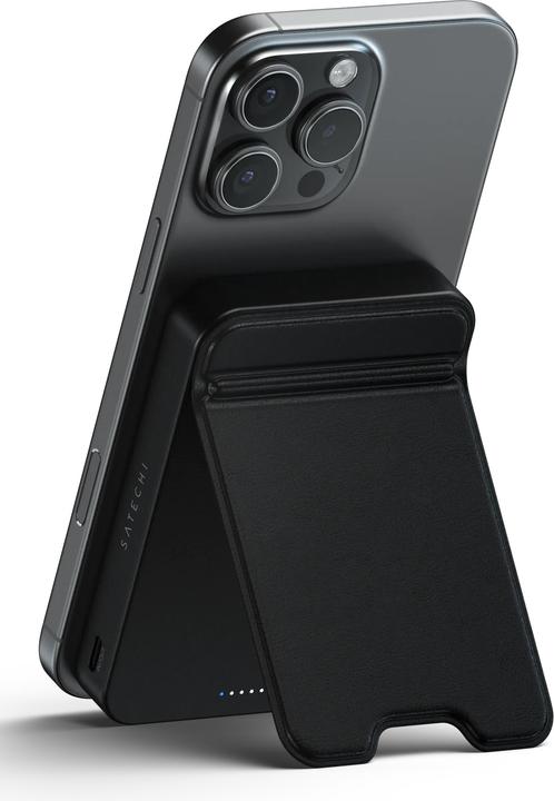 Actual product image Satechi OntheGo Magnetic Qi2 Powerbank Stand 10000 mAh Black (10000 mAh, 20 W)