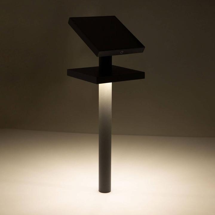 Actual product image Isoled LED SOLAR path and garden light with brightness sensor, 1.3W, IP54, warm white (IP54)