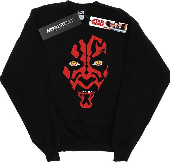 Actual product image Star Wars Mens Darth Maul Face Sweatshirt (3XL)