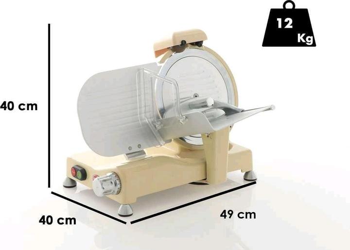 Immagine prodotto RGV Vintage 250 affettatrice Elettrico 140 W Alluminio, Avorio Alluminio