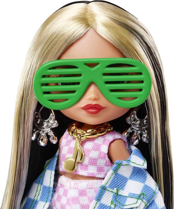 Produktbild Barbie Extra Mini Puppe (Checker Jacket)