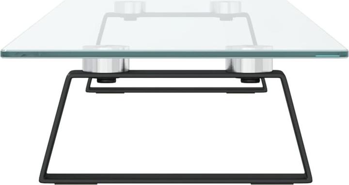 vidaXL Support d'écran Noir 60x35x8 cm verre trempé et