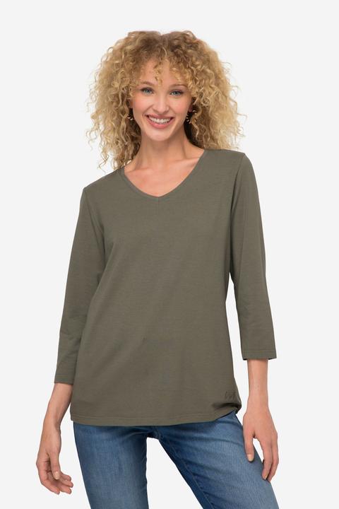 Immagine prodotto Laurasøn T-Shirt, V-Ausschnitt, 3/4-Ärmel, OEKO-TEX (S)