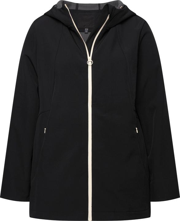 Produktbild Ulla Popken HYPRAR Softshelljacke, wasserabweisend 2-Wege-Reissverschluss, Kapuze (42, 44)