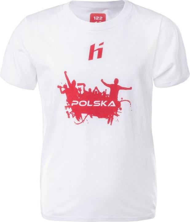 Huari Dziecięca koszulka z krótkim rękawem Poland Fan Kids white/racing red rozmiar 122 (122)