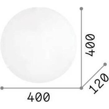 Thumbnail - Ideal lux, Wandleuchte + Deckenleuchte, SIMPLY Deckenleuchte E27 3-fach ⌀400mm dimmbar Weiss 007984 (E27)