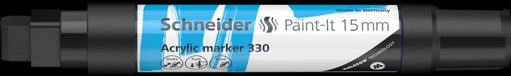 Produktbild Schneider Acrylmarker Paint-It 330 15mm schwarz (Schwarz, 15 mm, 1 x)