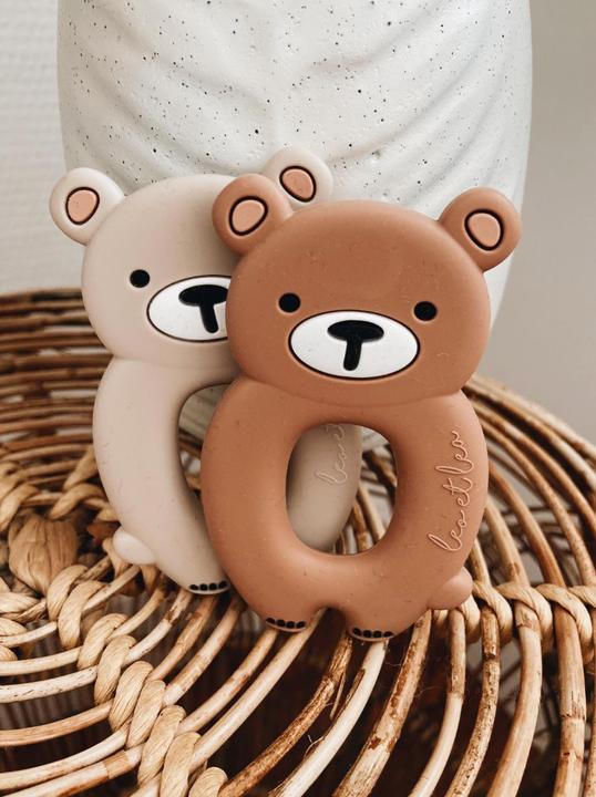 Produktbild Leo et Lea Big Bear Beissring Silikon Montessori Braun