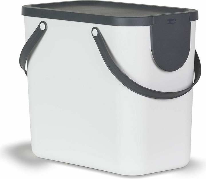 Mülleimer ALBULINO, 25L, weiss sp. (25 l)