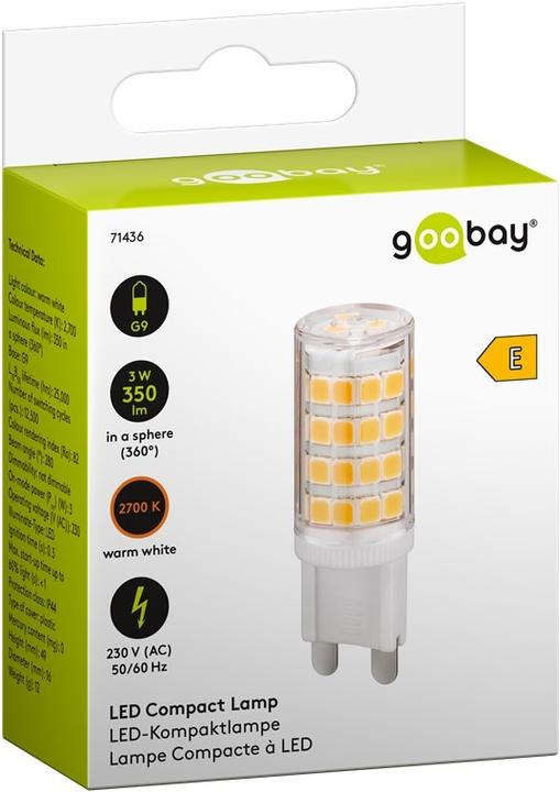 Produktbild Goobay LED Kompaktlampe, 3 W (G9, 350 lm)