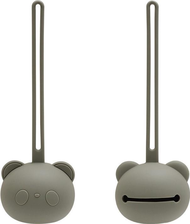 Image du produit Milkii Silikon Schnullerbox Bär, Khaki