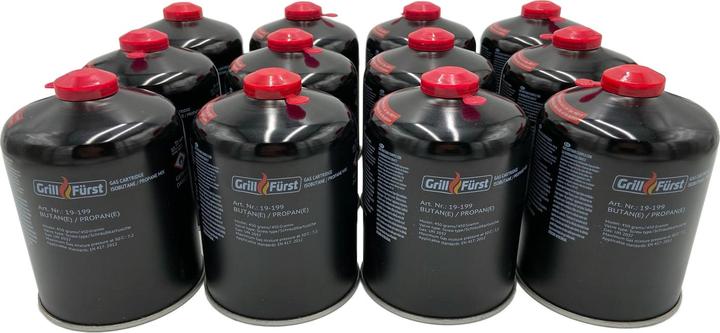 Produktbild Grillfürst Gaskartusche / Schraubkartusche 450g - 12er Pack