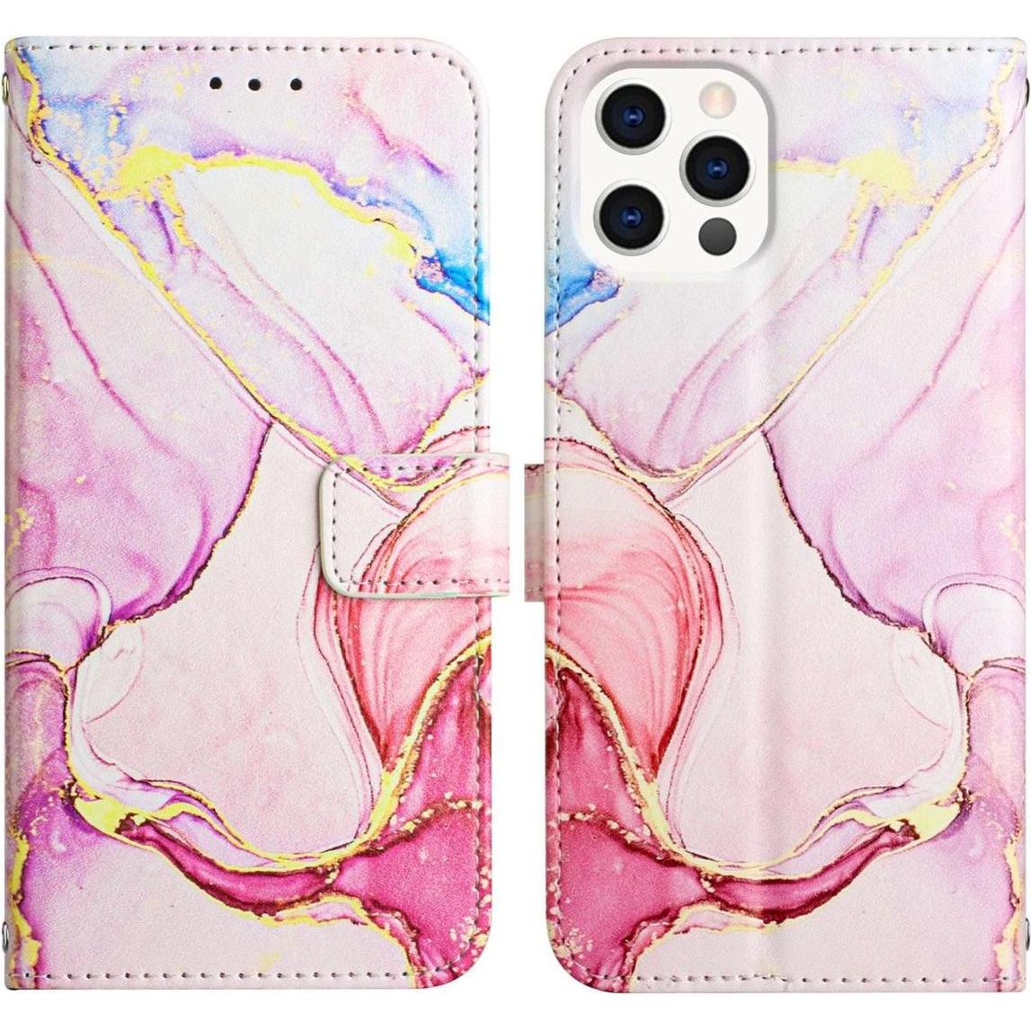König Design Hülle Handy Schutz für Apple iPhone 13 Pro Case Cover Tasche Wallet 360 Grad Neu (Apple iPhone 13 Pro), Sma...